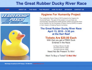 Rubber Ducky River Race (Website)