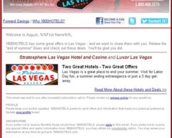 1-800-HOTELS Email Campaign 1-800-HOTELS Email Campaign