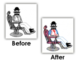 Colored Image Barbershop (Photo Alteration)