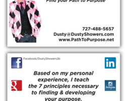 Dusty Showers Business Card Diversified Maintenance (Corp ID)