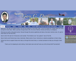 Gary C Davis Website Gary Davis Memorial (Website)