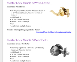 Master Lock Email CCL Designs eBlast