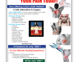 Cold Laser Therapy Flyer Spinal Correction Center (Flyer)