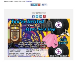 Sock Hop Email CCL Designs eBlast
