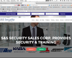 S&S Securities Website S&S Security Sales