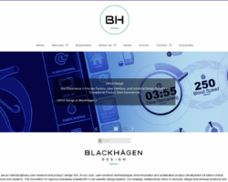 BlackHägen Design Website blackhagen design.com