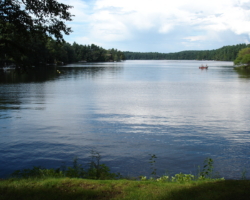 Canoe on River in Massachusetts Photograph Canoe on River in Massachusetts