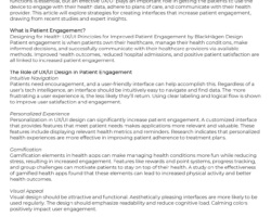 Designing for Health: UX/UI Principles for Improved Patient Engagement ARTICLE: Designing for Health: UX/UI Principles for Improved Patient Engagement